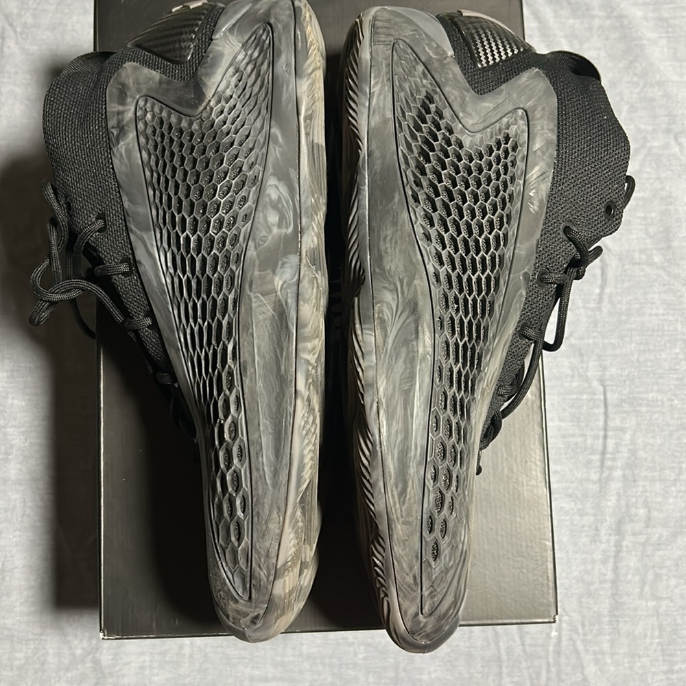 AE1 Anthony Edwards charcoal mid basketball shoes 8.5mens - Picture 9 of 12